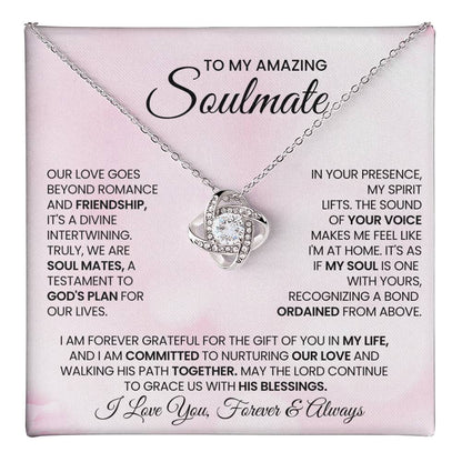 To My Amazing Soulmate Love Knot Necklace – Divine Soulmates — product thumbnail 18