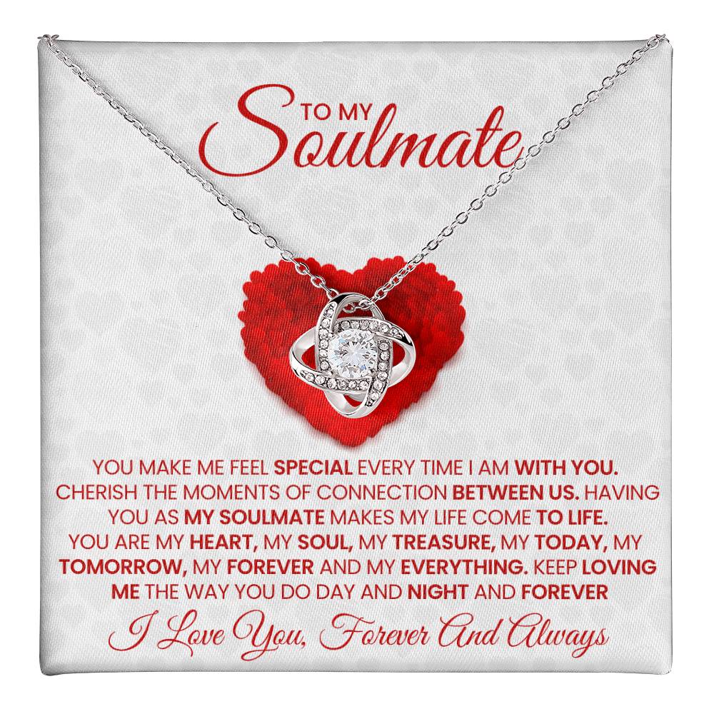 To My Soulmate Love Knot Necklace – My Today, Tomorrow & Forever — product image 1