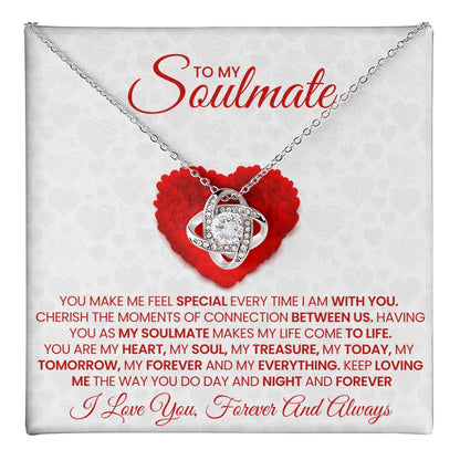 To My Soulmate Love Knot Necklace – My Today, Tomorrow & Forever — product thumbnail 1