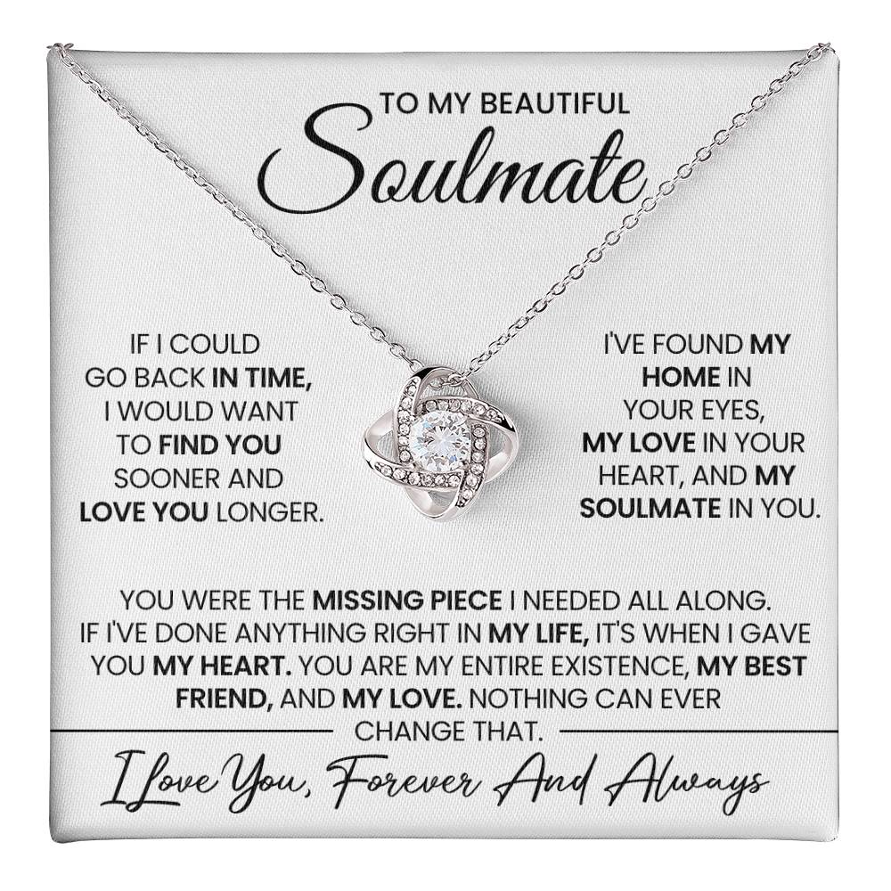 To My Soulmate Love Knot Necklace – Missing Piece — product image 18