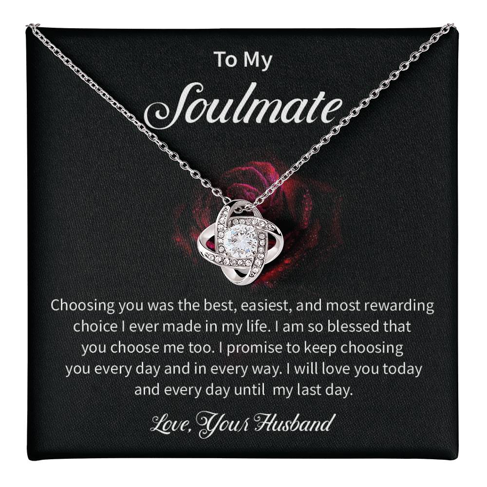 To My Soulmate Necklace for Women Gift From Husband - My Soulmate Love