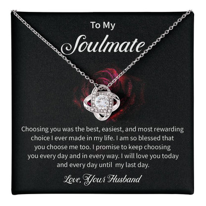 To My Soulmate Necklace for Women Gift From Husband - My Soulmate Love