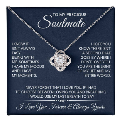 To My Precious Soulmate Love Knot Necklace – Never Forget My Love — product thumbnail 18