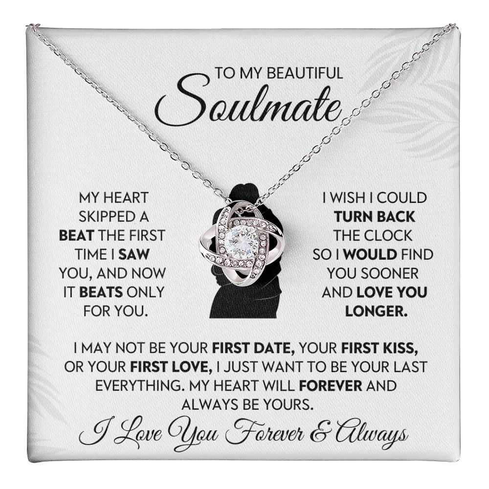 To My Beautiful Soulmate Love Knot Necklace – Love You Longer — product image 18
