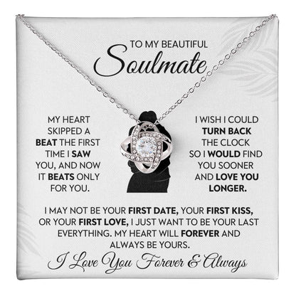 To My Beautiful Soulmate Love Knot Necklace – Love You Longer — product thumbnail 18