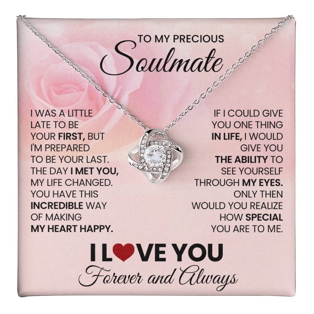 To My Precious Soulmate Love Knot Necklace – Last Everything — product image 18
