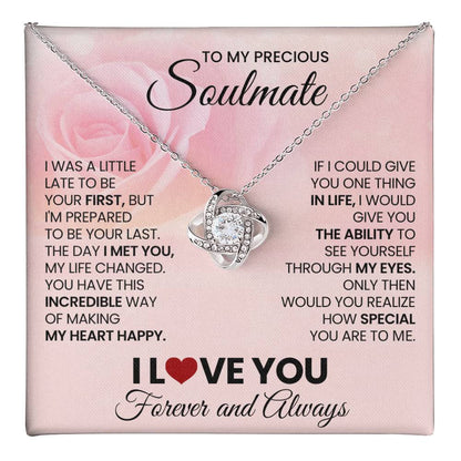 To My Precious Soulmate Love Knot Necklace – Last Everything — product thumbnail 18