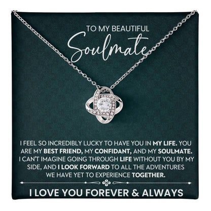 To My Beautiful Soulmate Love Knot Necklace – Life Adventures Together — product thumbnail 37