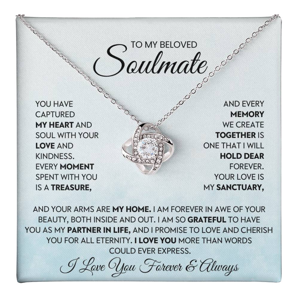 To My Beloved Soulmate Love Knot Necklace – My Sanctuary — product image 35