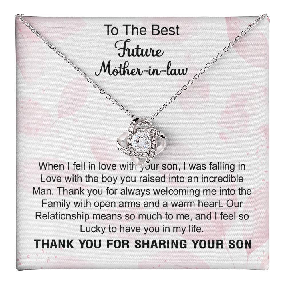 To the Best Future Mother in Law - Beauty Necklace, Gift for Future Mo