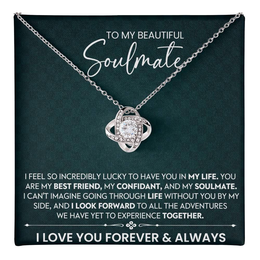 To My Beautiful Soulmate Love Knot Necklace – Life Adventures Together — product image 18