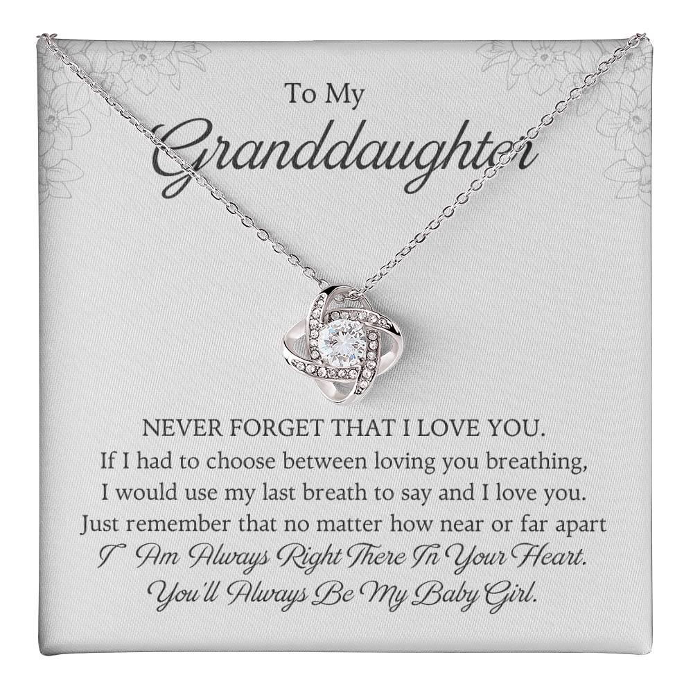 To My Granddaughter Love Knot Necklace – I Love You Always — product image 39
