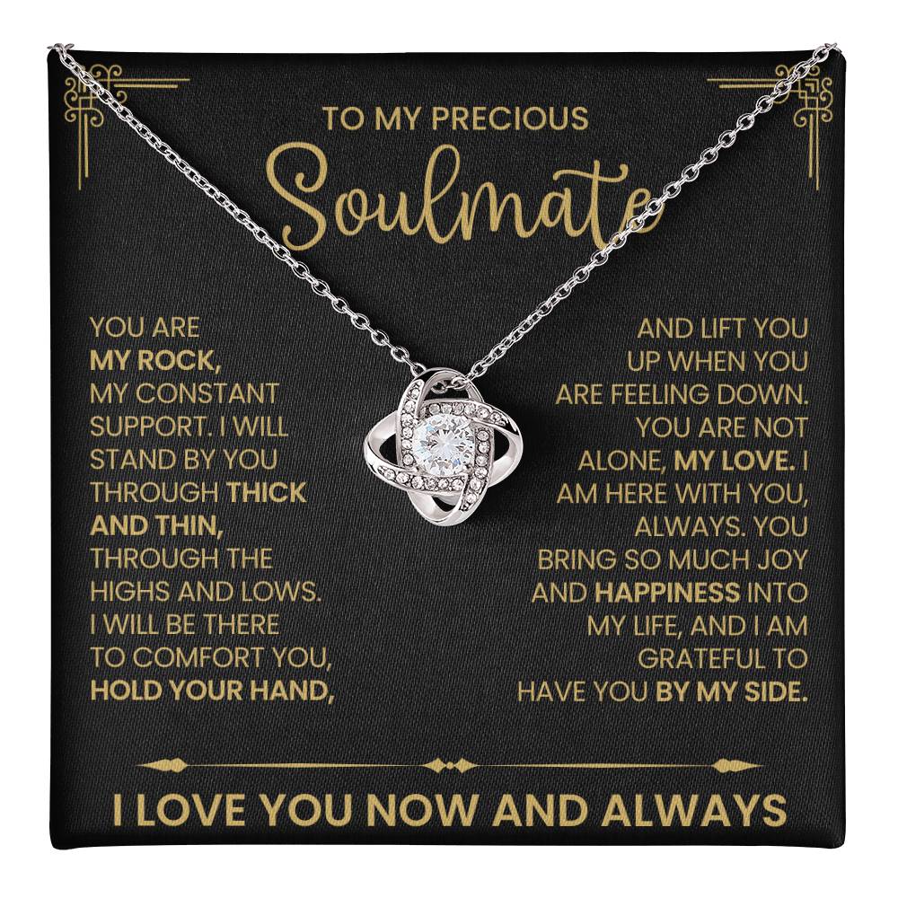 To My Precious Soulmate Love Knot Necklace – My Constant — product image 36