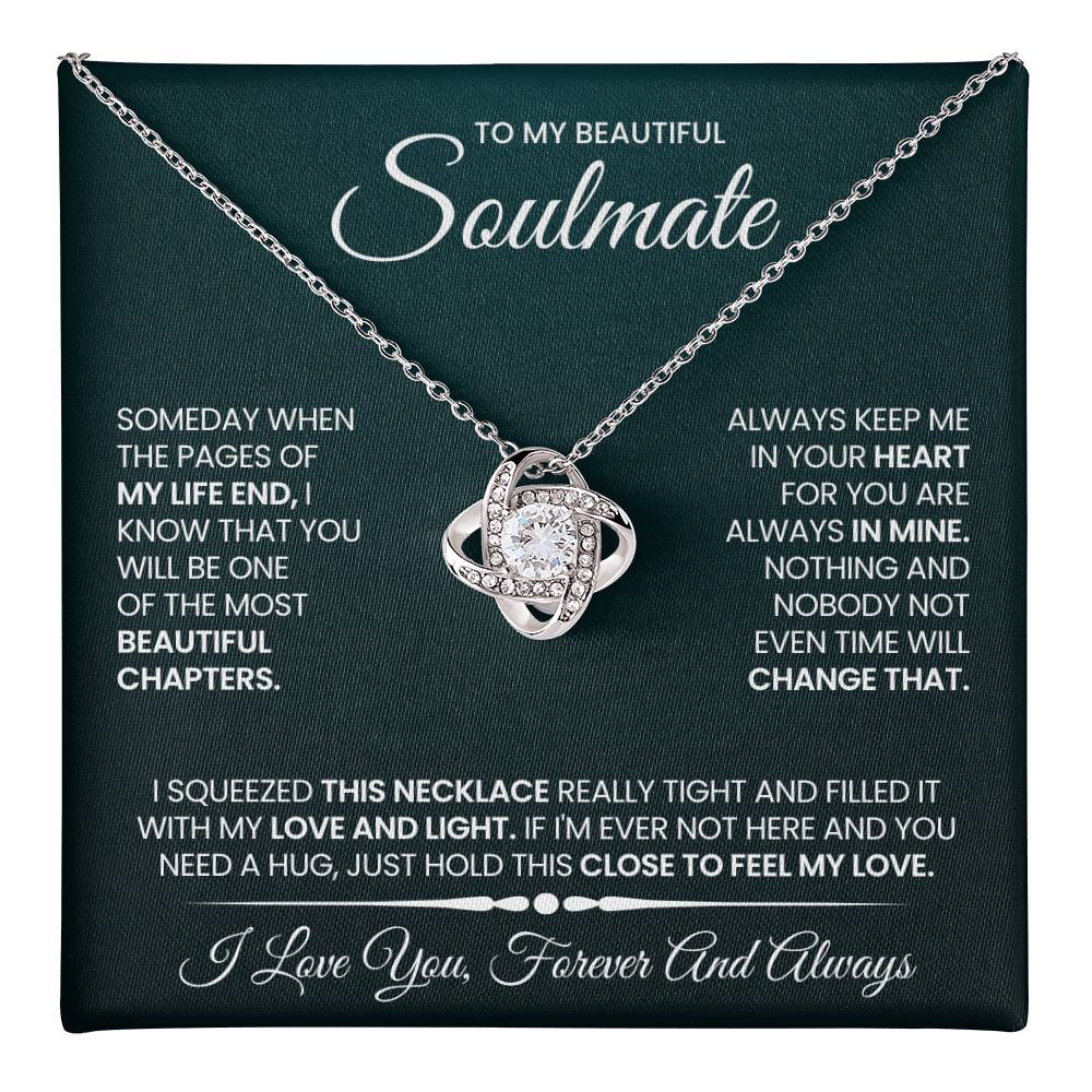 To My Soulmate Love Knot Necklace – Beautiful Chapter — product image 18