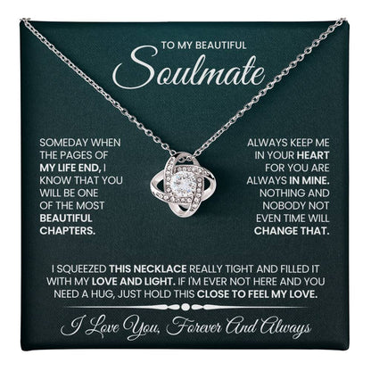 To My Soulmate Love Knot Necklace – Beautiful Chapter — product thumbnail 18