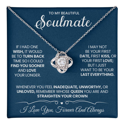 To My Soulmate Love Knot Necklace – My Last Everything — product thumbnail 18