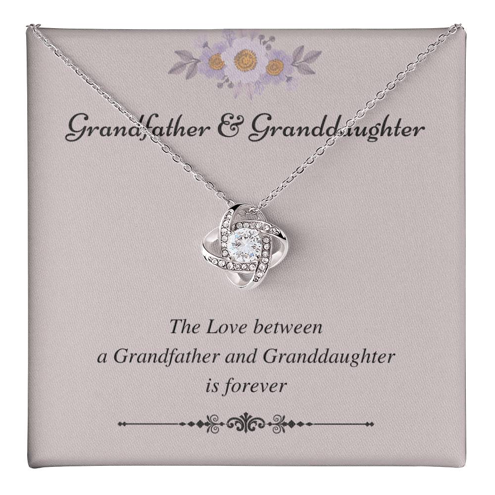 To My Granddaughter Love Knot Necklace – Love That Lasts Forever — product image 36