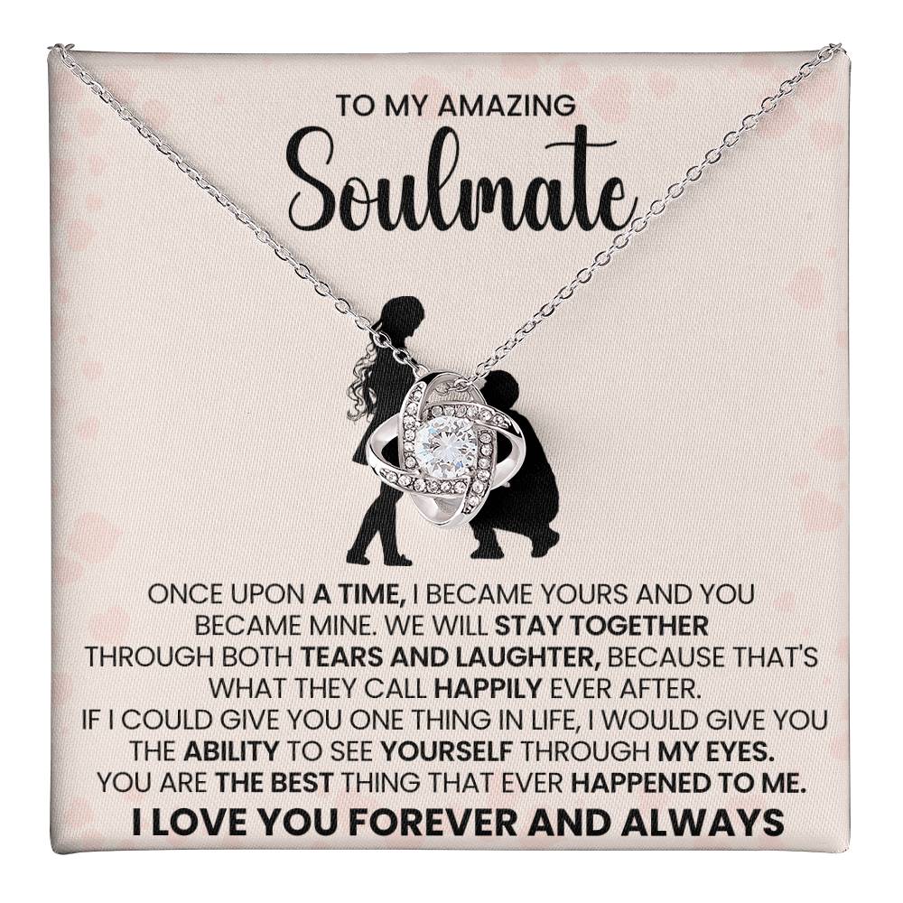To My Amazing Soulmate Love Knot Necklace – Happily Ever After Love — product image 38