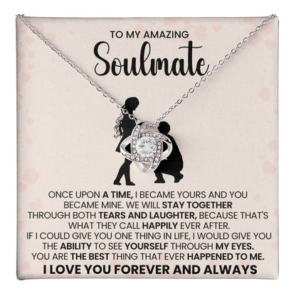 To My Amazing Soulmate Love Knot Necklace – Happily Ever After Love — product thumbnail 38