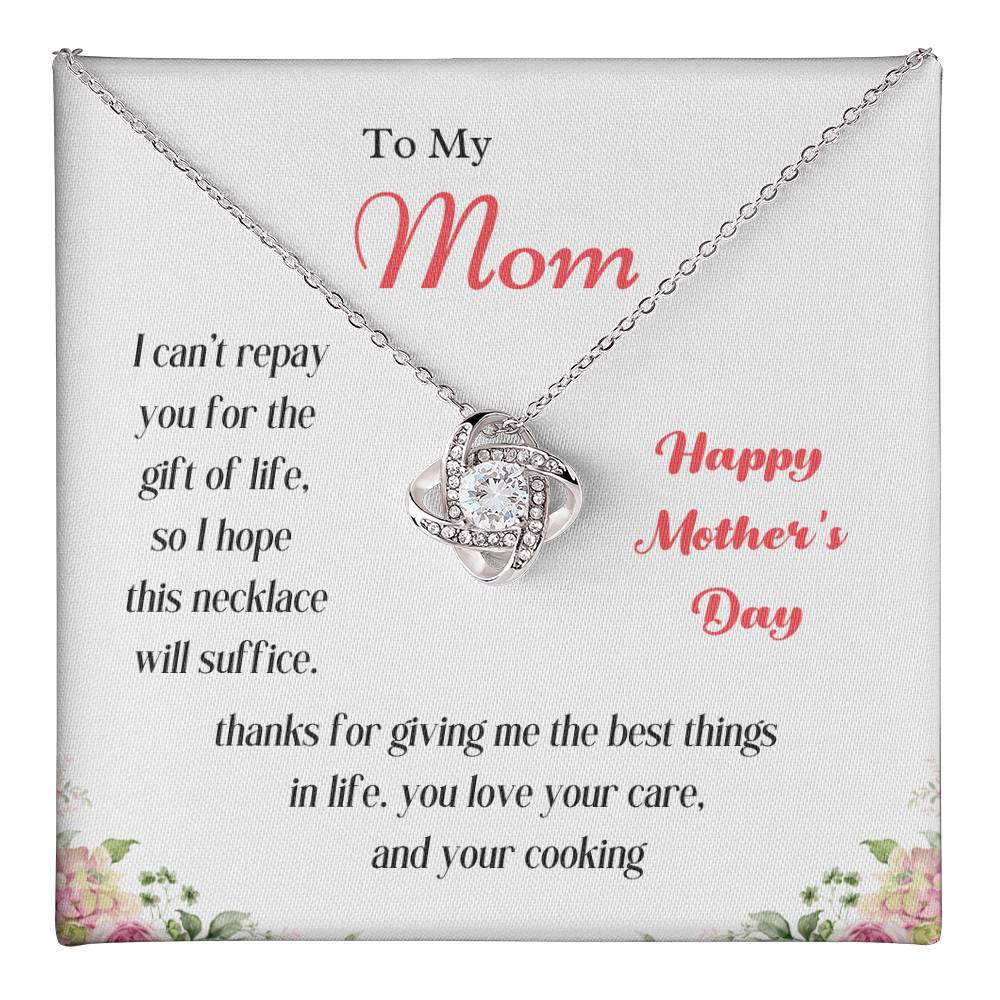 To My Mom Love Knot Necklace – Thank You for the Best Things — product image 37