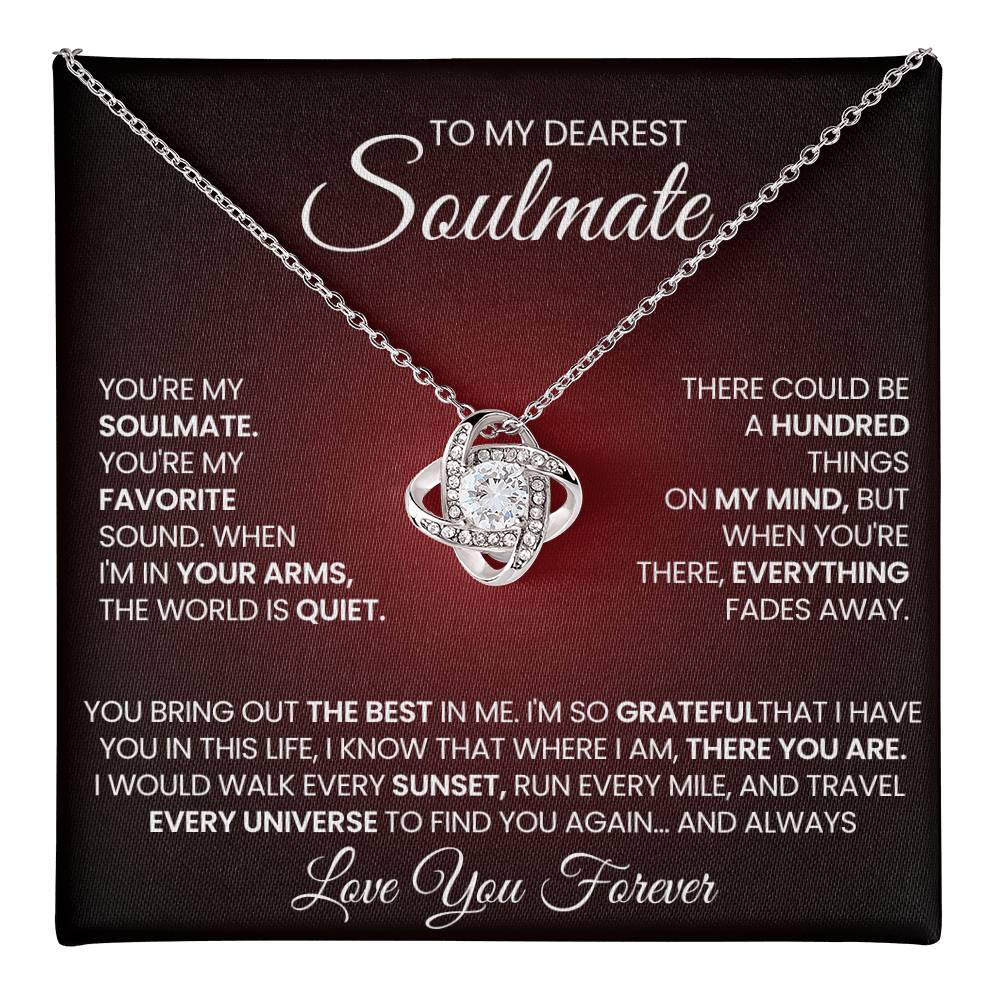 To My Dearest Soulmate Love Knot Necklace – My Favorite Sound — product image 36