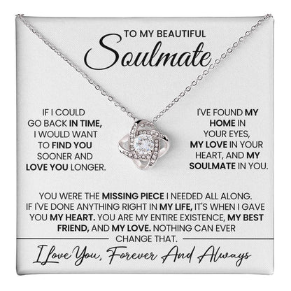 To My Soulmate Love Knot Necklace – Missing Piece — product thumbnail 37