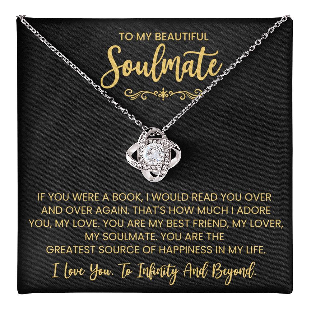 To My Beautiful Soulmate Love Knot Necklace – My Greatest Happiness — product image 18