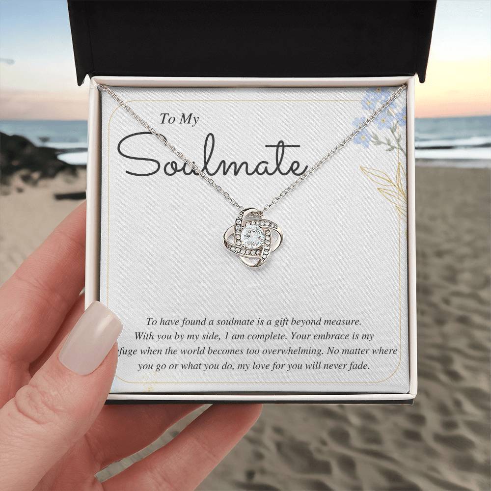 To My Soulmate Love Knot Necklace – Gift Beyond Measure