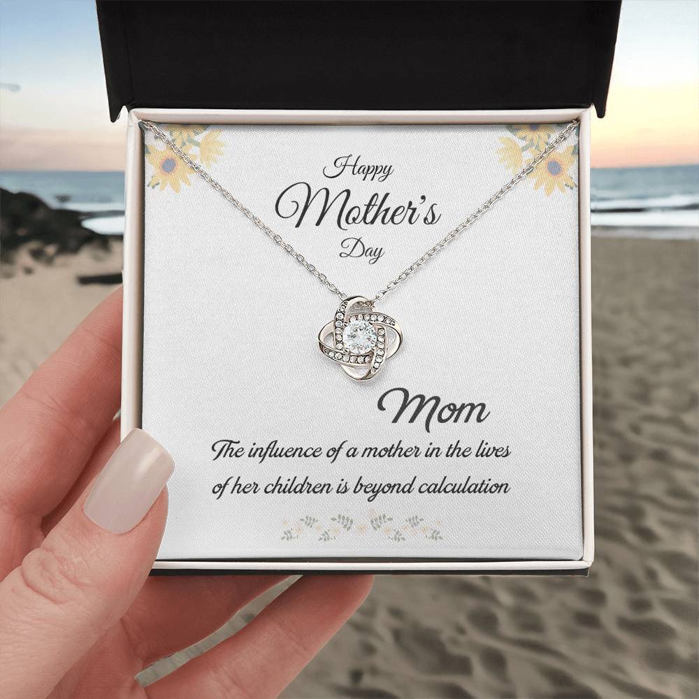 Mom Love Knot Necklace – Influence Beyond Measure