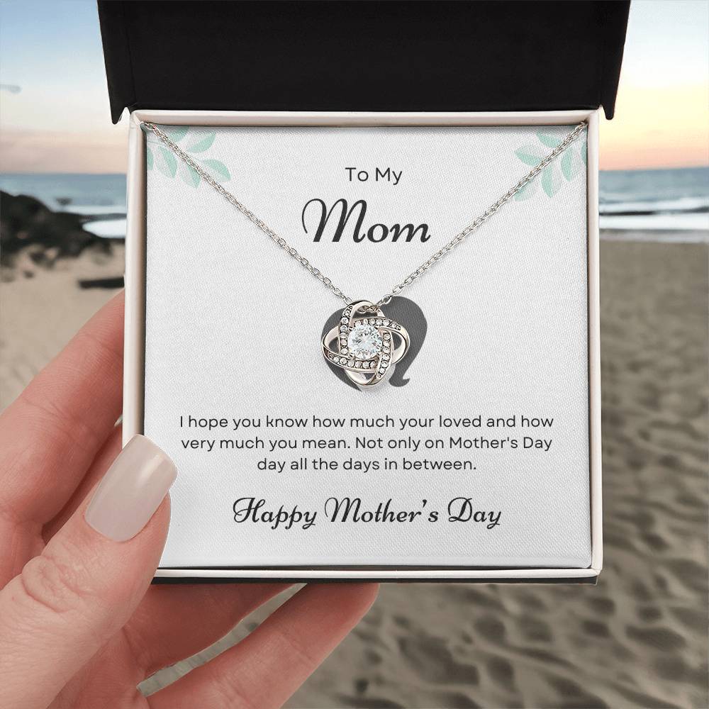To My Mom Love Knot Necklace – You Know How Much I Love You — product image 3