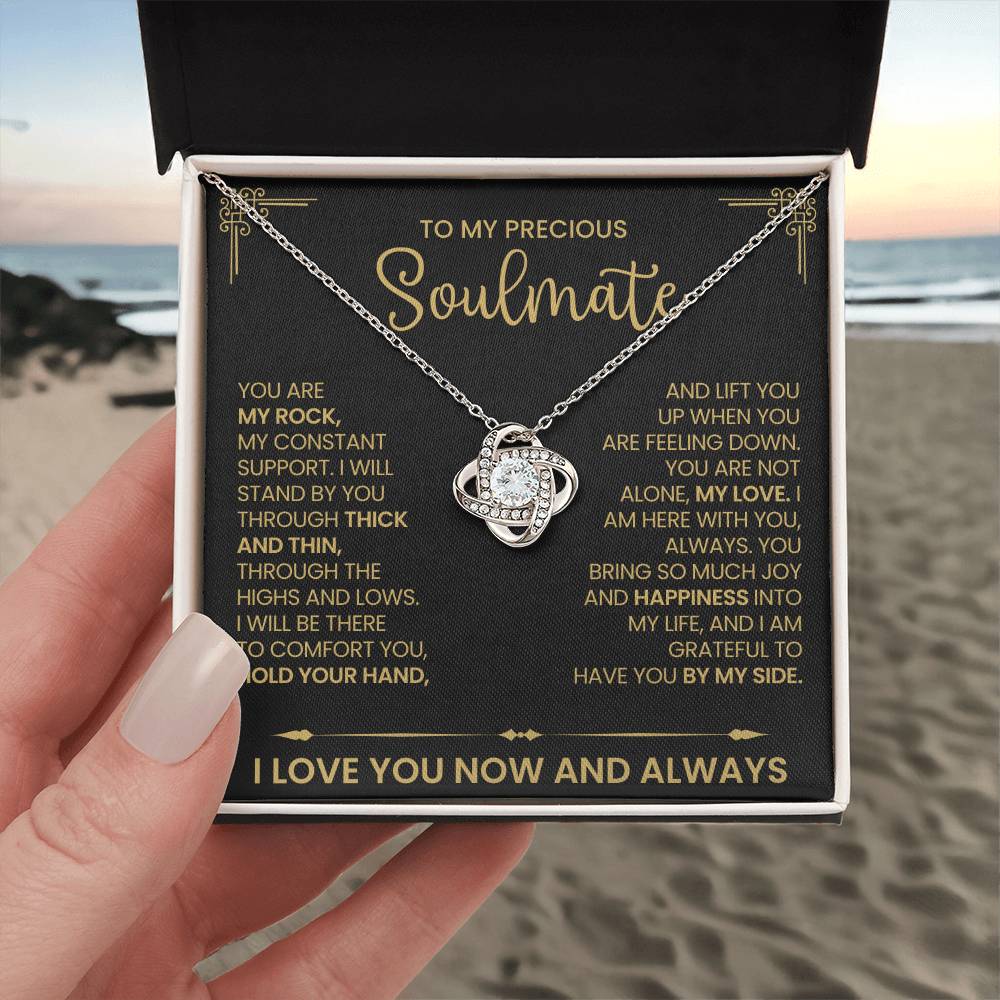 To My Precious Soulmate Love Knot Necklace – My Constant — product image 3