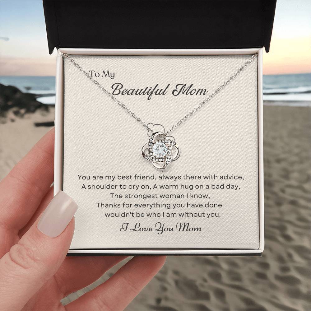 To My Mom Love Knot Necklace – My Best Friend — product image 3