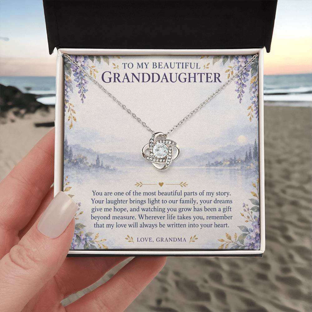 Love Knot Necklace for Granddaughter – A Beautiful Part of My Story — product image 3