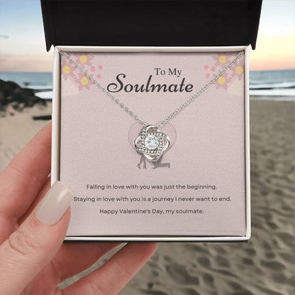Valentine's Love Knot Necklace for Soulmate – Journey of Love