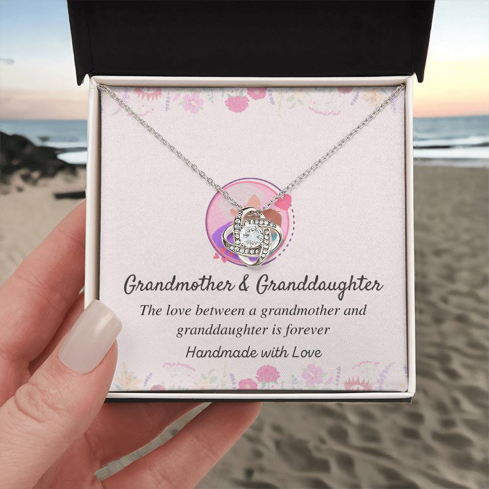 Grandmother & Granddaughter Love Knot Necklace – Love Is Forever — product image 3