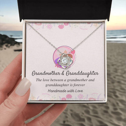 Grandmother & Granddaughter Love Knot Necklace – Love Is Forever — product thumbnail 3