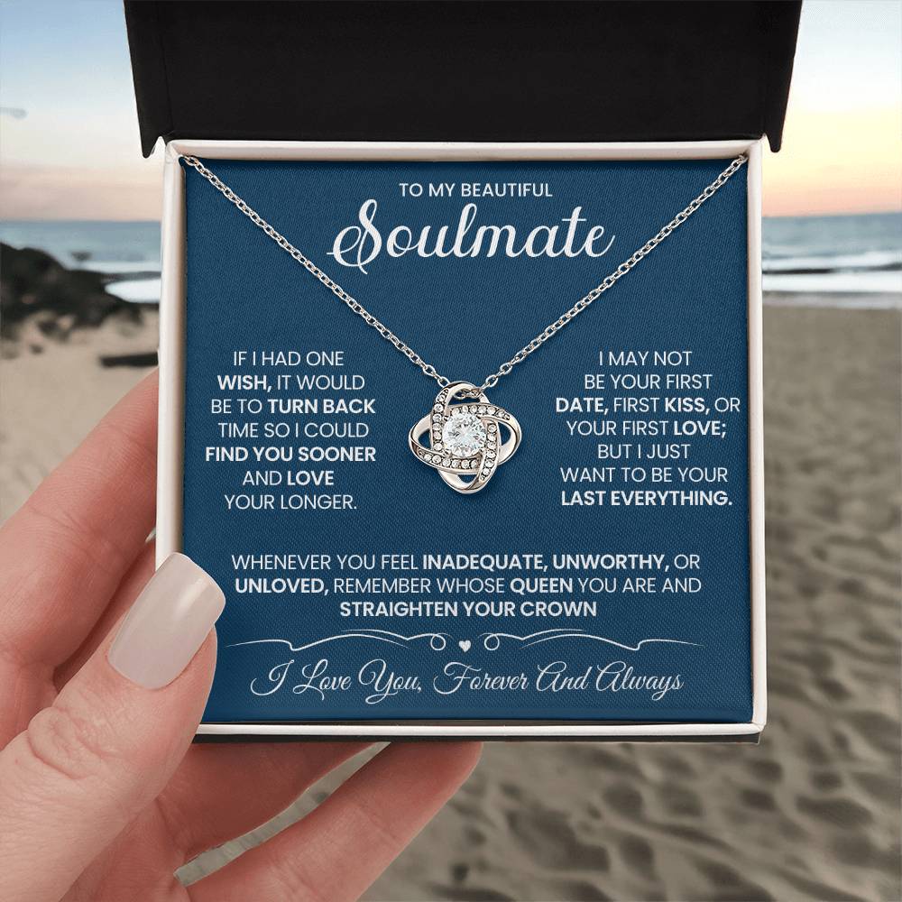 To My Soulmate Love Knot Necklace – My Last Everything — product image 3