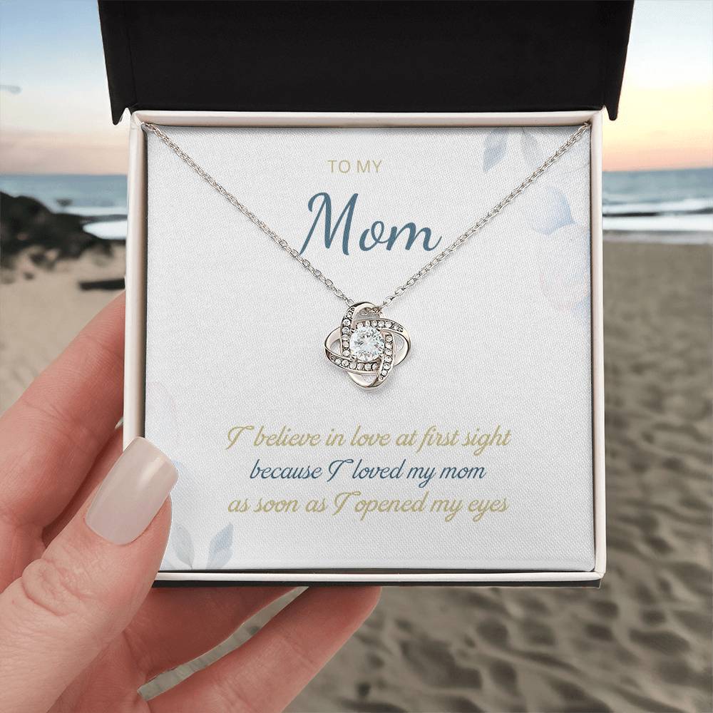 To My Mom Love Knot Necklace – Love at First Sight Gift