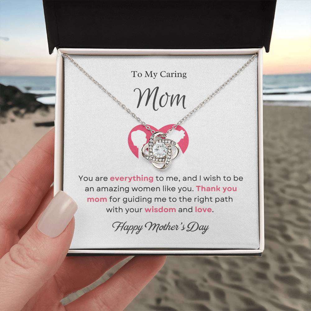 To My Mom Love Knot Necklace – You Are Everything to Me — product image 3