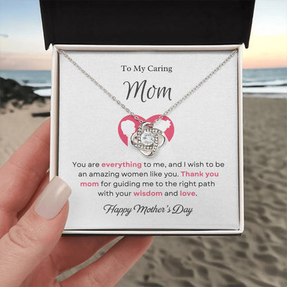 To My Mom Love Knot Necklace – You Are Everything to Me — product thumbnail 3