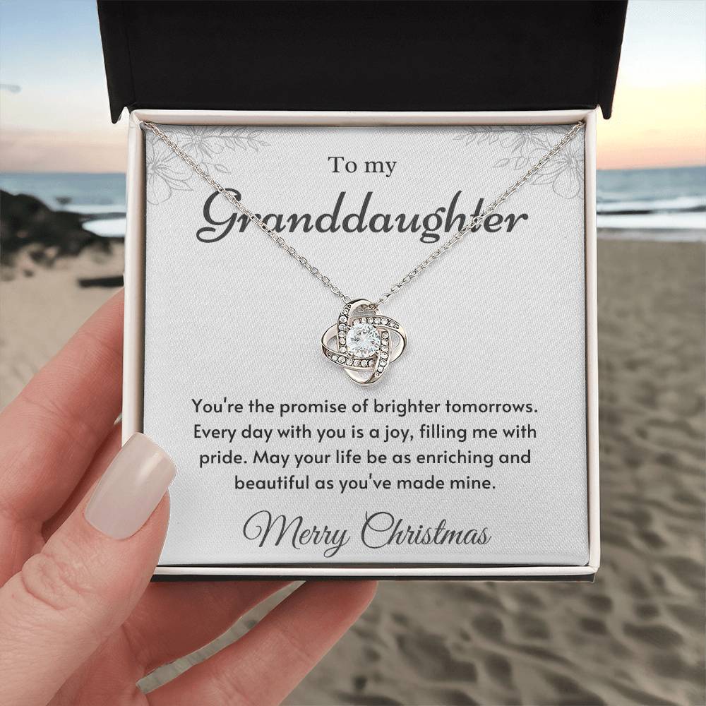 To My Granddaughter Love Knot Necklace – Brighter Tomorrows — product image 21