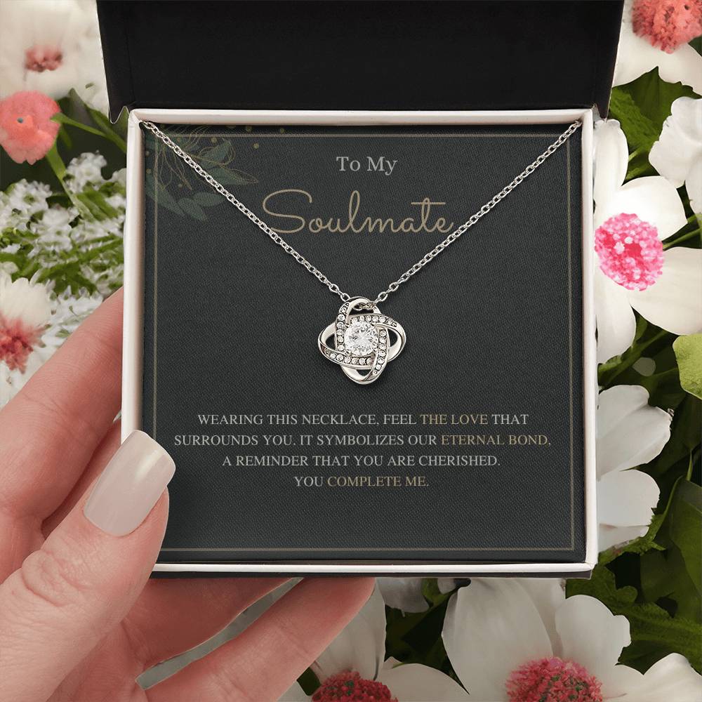 To My Soulmate Love Knot Necklace – Our Eternal Bond