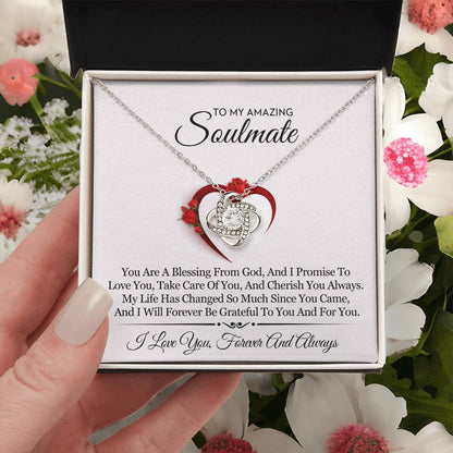 To My Amazing Soulmate Love Knot Necklace – Blessing From God — product thumbnail 26