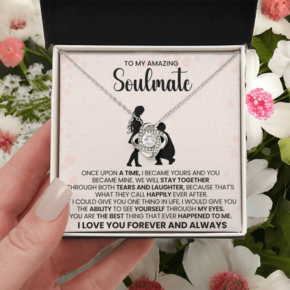 To My Amazing Soulmate Love Knot Necklace – Happily Ever After Love — product thumbnail 26
