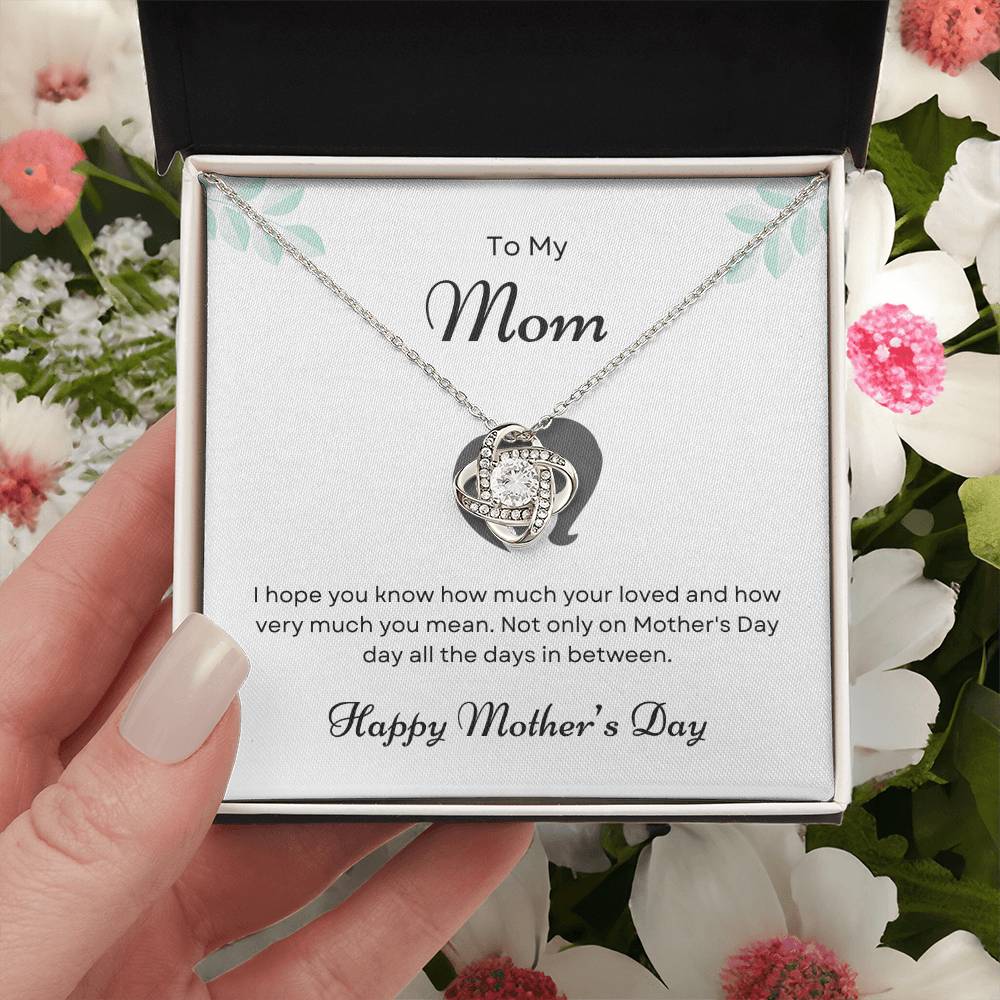 To My Mom Love Knot Necklace – You Know How Much I Love You — product image 26