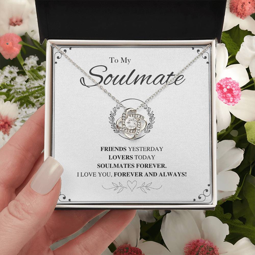 To My Soulmate Love Knot Necklace – Friends to Forever