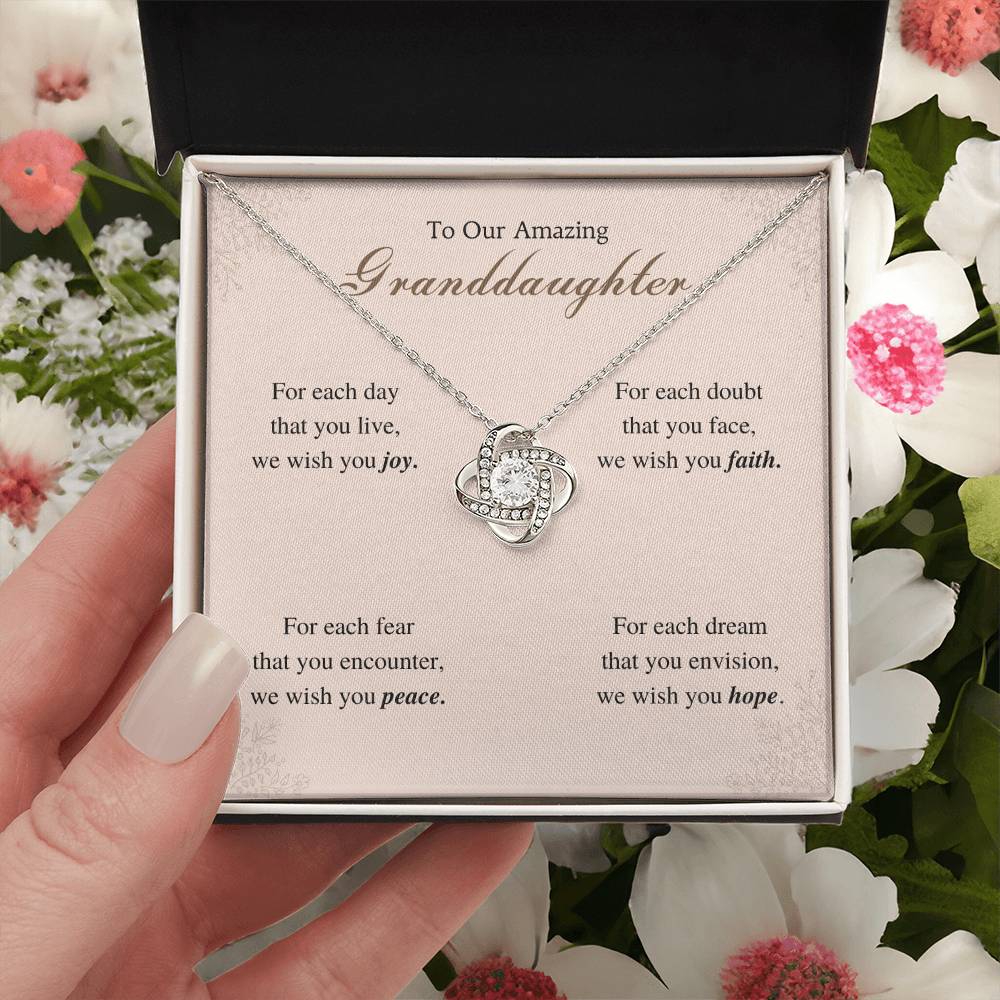 To My Granddaughter Love Knot Necklace – For Each Day — product image 24