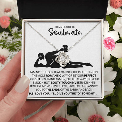 To My Beautiful Soulmate Love Knot Necklace – Best Friend Forever — product thumbnail 6