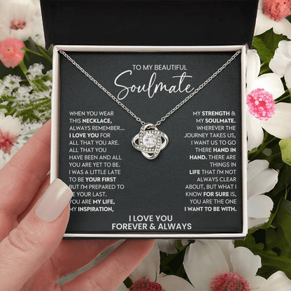 To My Beautiful Soulmate Love Knot Necklace – All That You Are — product thumbnail 25