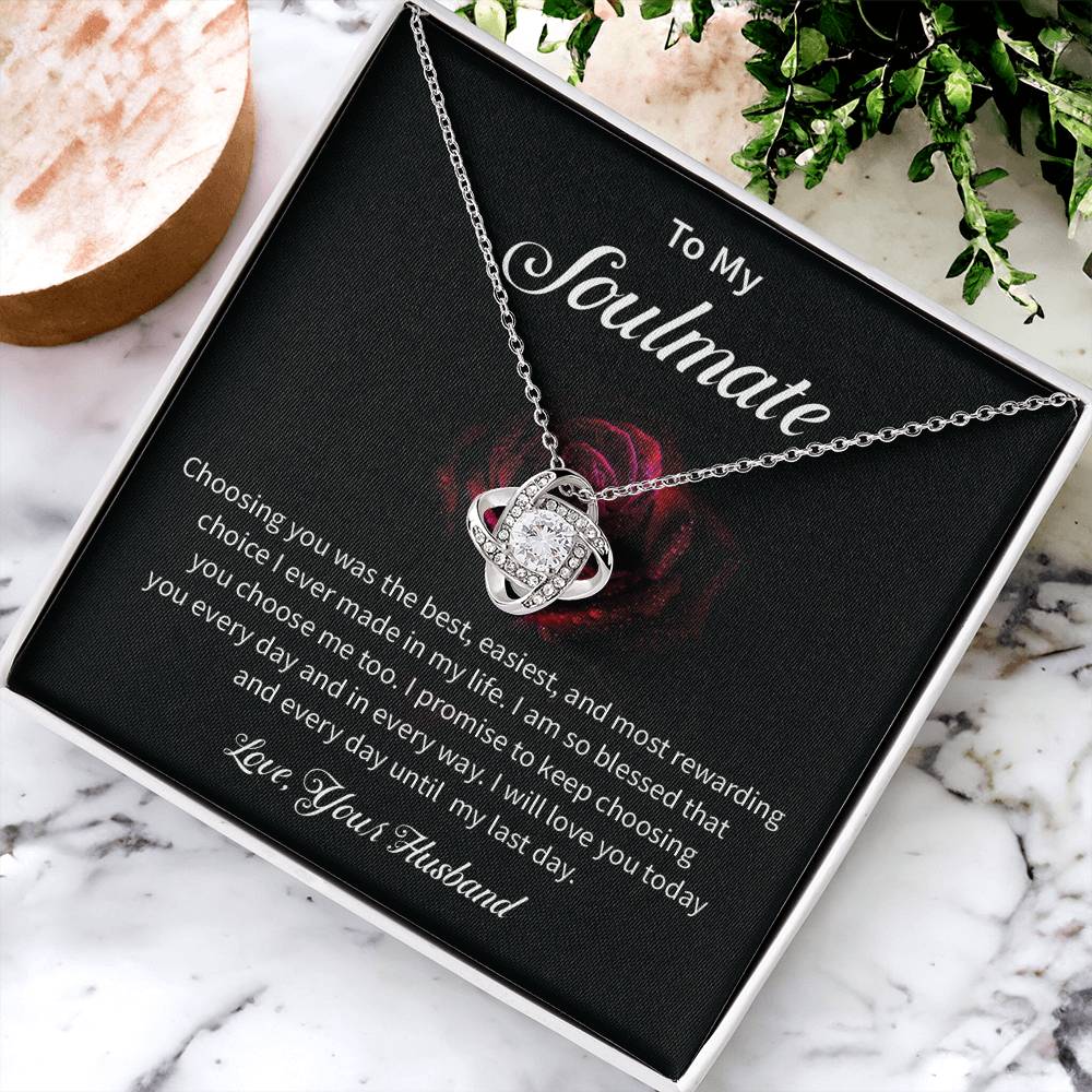 To My Soulmate Necklace for Women Gift From Husband - My Soulmate Love